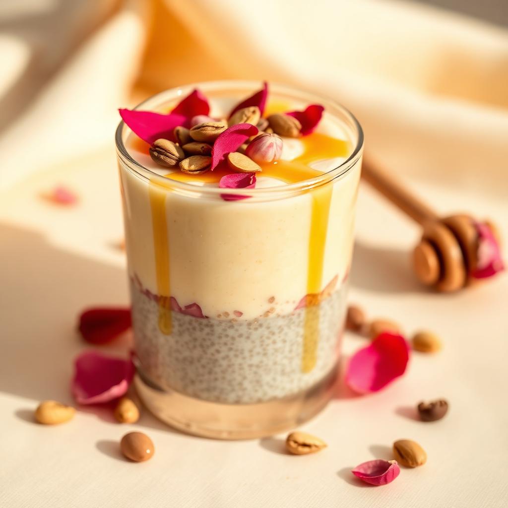 Saffron Rose Chia Pudding